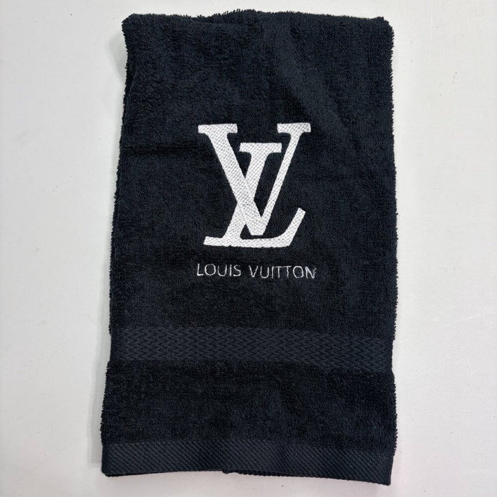 Louis Vuitton Style Towels Embroidered Hand Towel Set Bathroom Home Decor